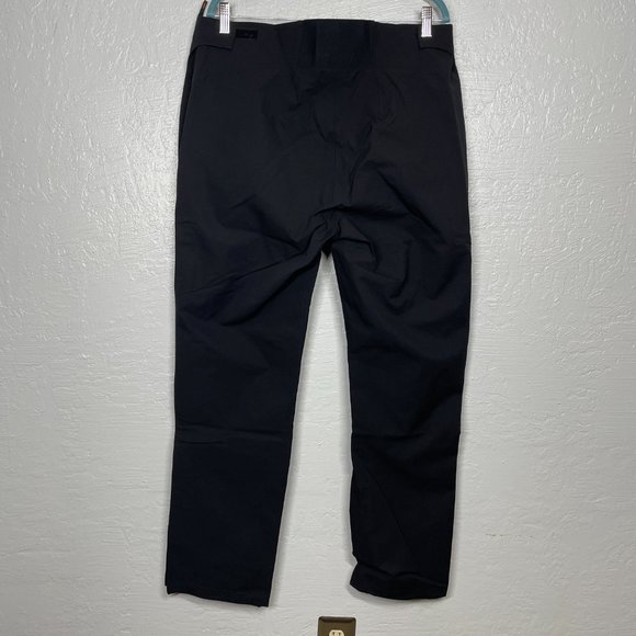 Kerrits Women L Black Cascade Waterproof Pants Pockets Full Leg Zip Equestrian - Picture 7 of 16